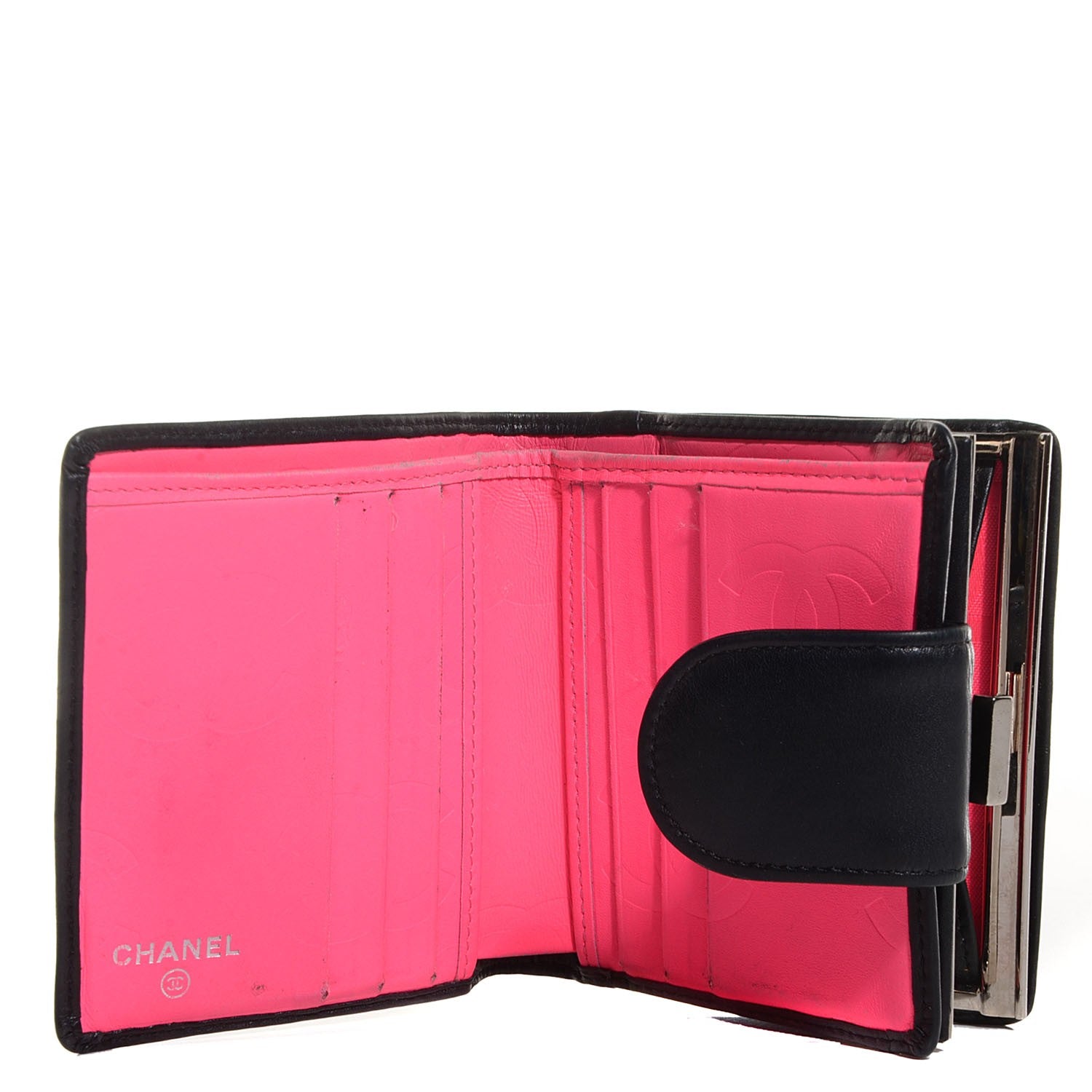 Chanel Calfskin Quilted Cambon Bi-Fold Wallet Black 5 of 7