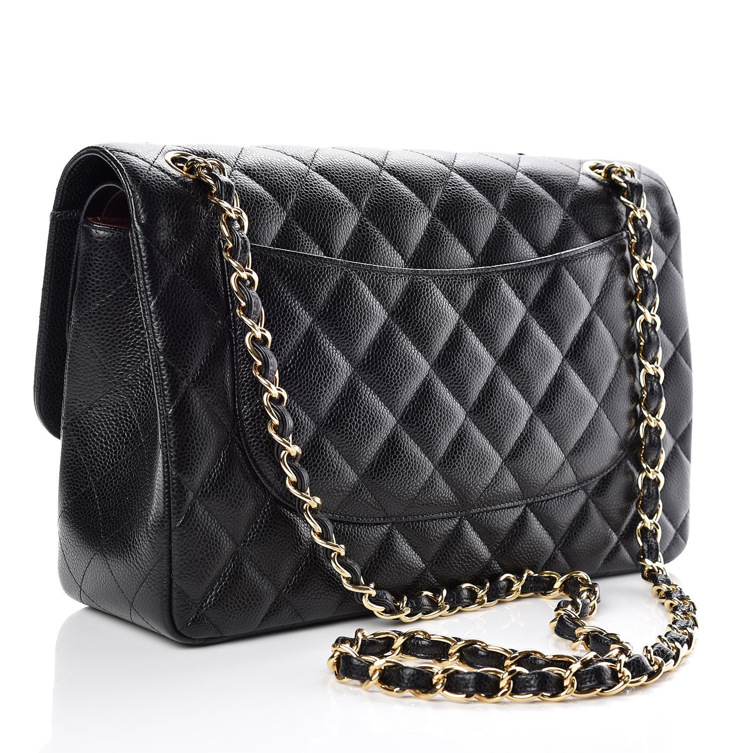 Chanel Caviar Quilted Jumbo Double Flap Black 3 of 9