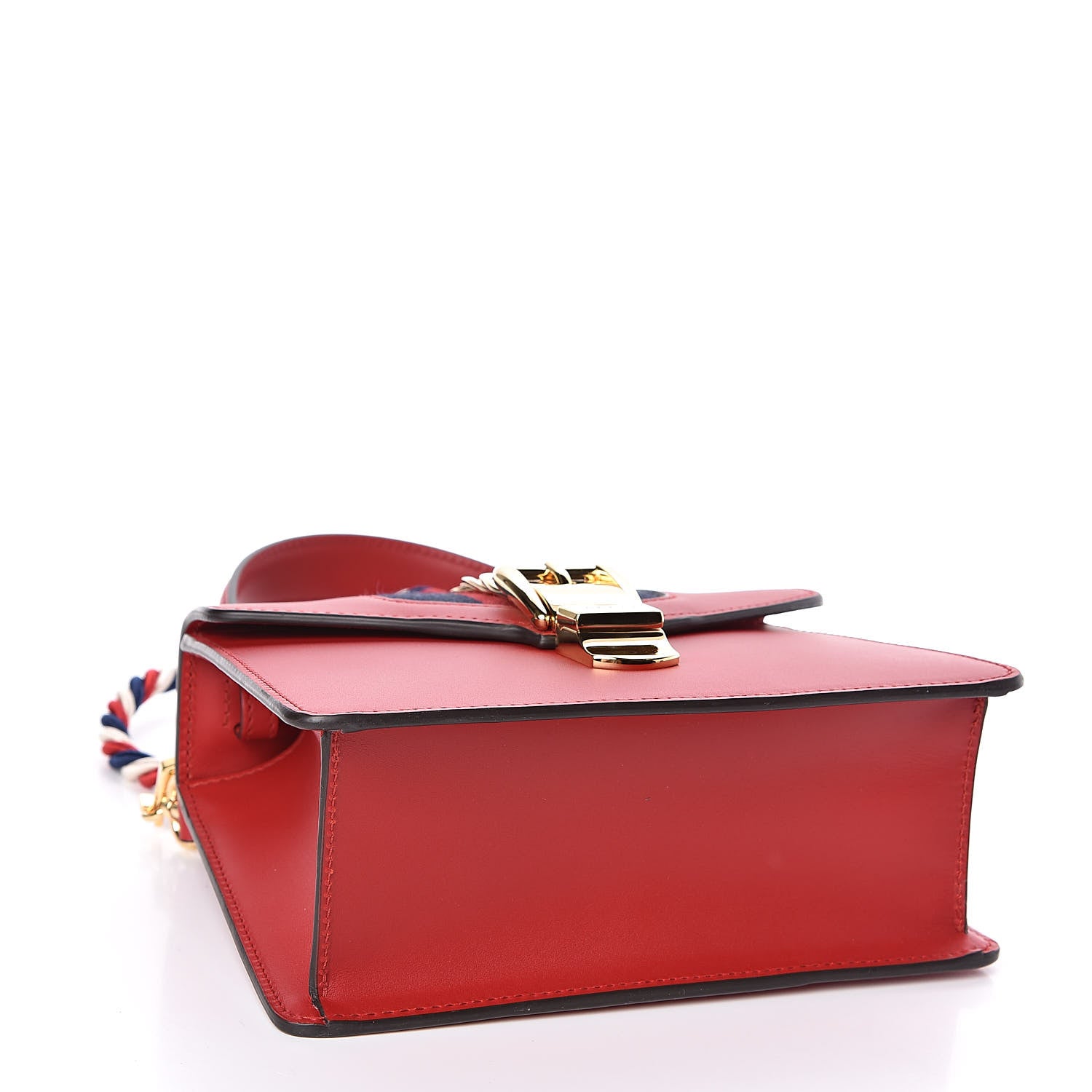 Gucci Calfskin Mini Sylvie Top Handle Bag Hibiscus Red 4 of 10