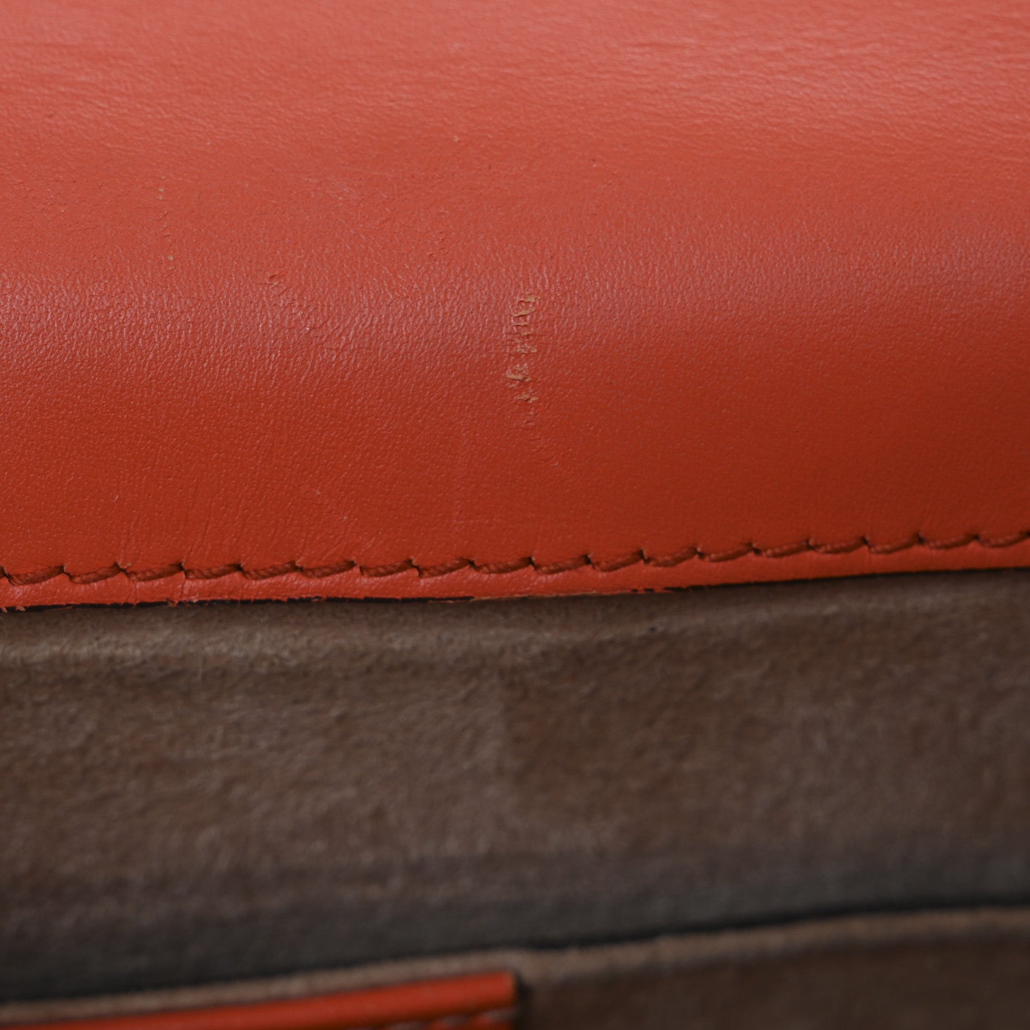 Gucci Vitello Fontanella Web Mini Sylvie Top Handle Bag Orange 12 of 12