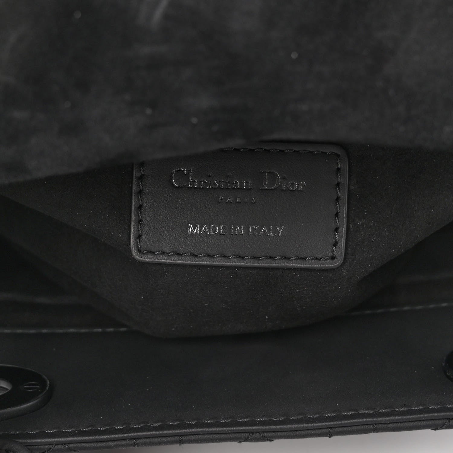 Christian Dior Ultra Matte Calfskin Cannage Medium Lady Dior Black 6 of 9