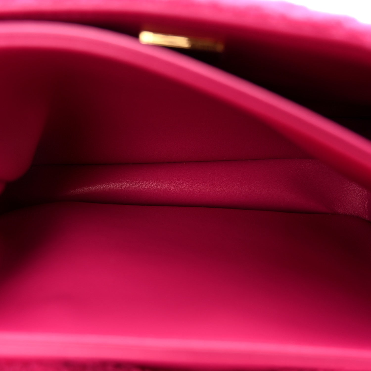 Chanel Cashmere Tweed Quilted Mini Bijoux Flap Fuchsia 5 of 11