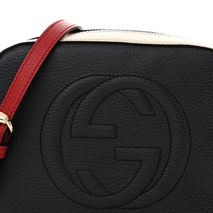 Gucci Dollar Calfskin Small Soho Disco Bag Blue Hibiscus Red Mystic White 8 of 10