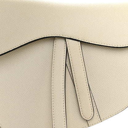 Christian Dior Grained Calfskin Saddle Bag White 8 of 12
