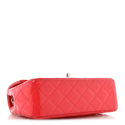 Chanel Patent Calfskin Quilted Mini Rectangular Flap Coral 4 of 13