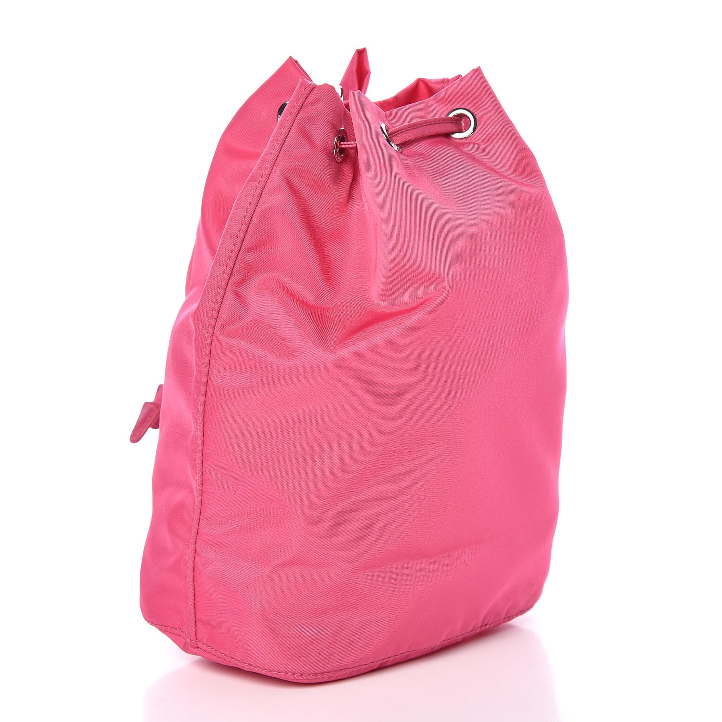 Nylon Vela Drawstring Pouch Fuxia