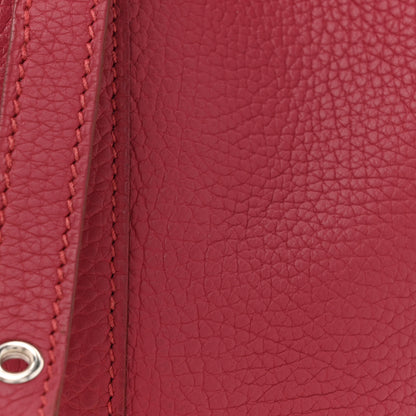 Hermes Taurillon Clemence Picotin Lock 18 PM Rouge Grenat 8 of 12