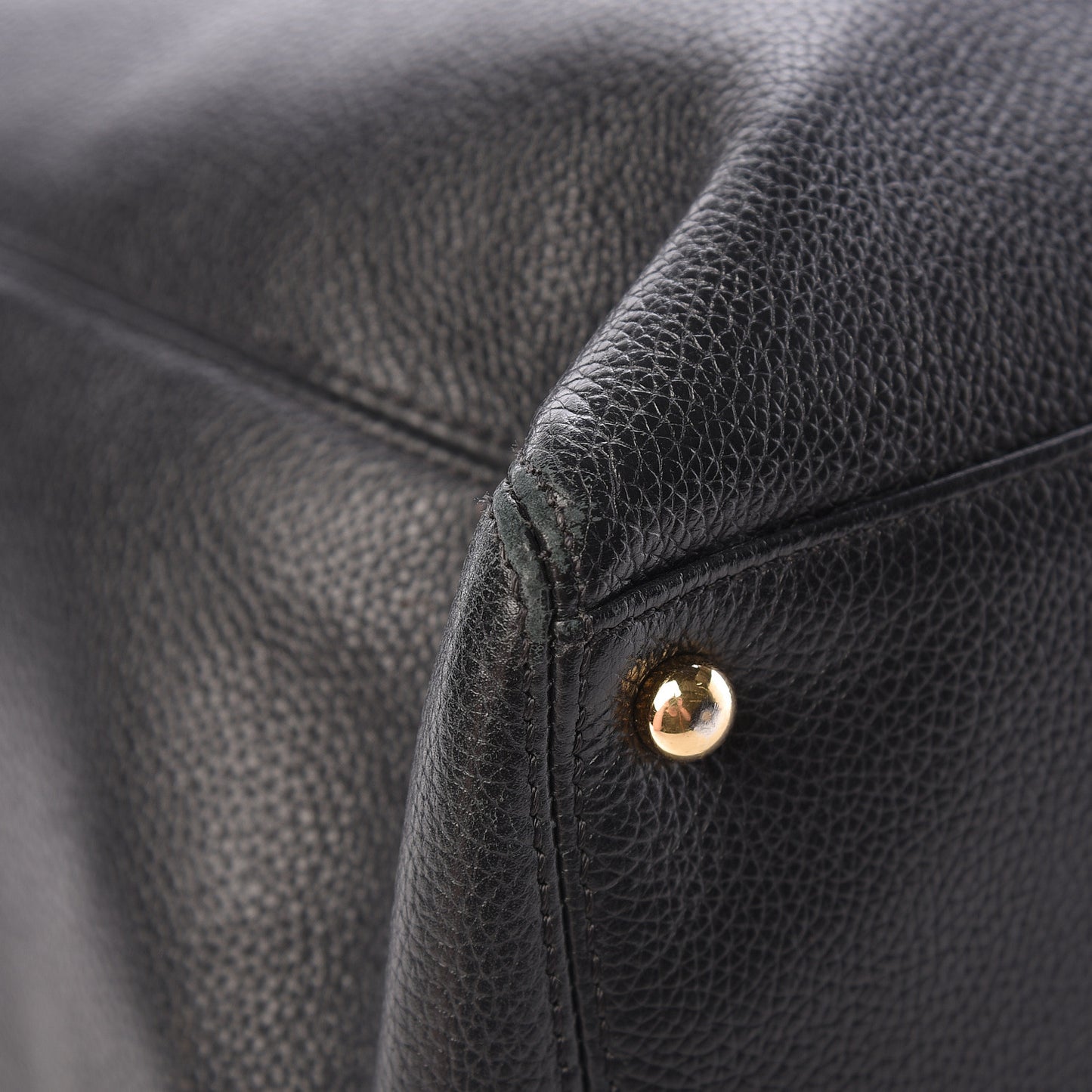 Calfskin Cerf Shopper Tote Black