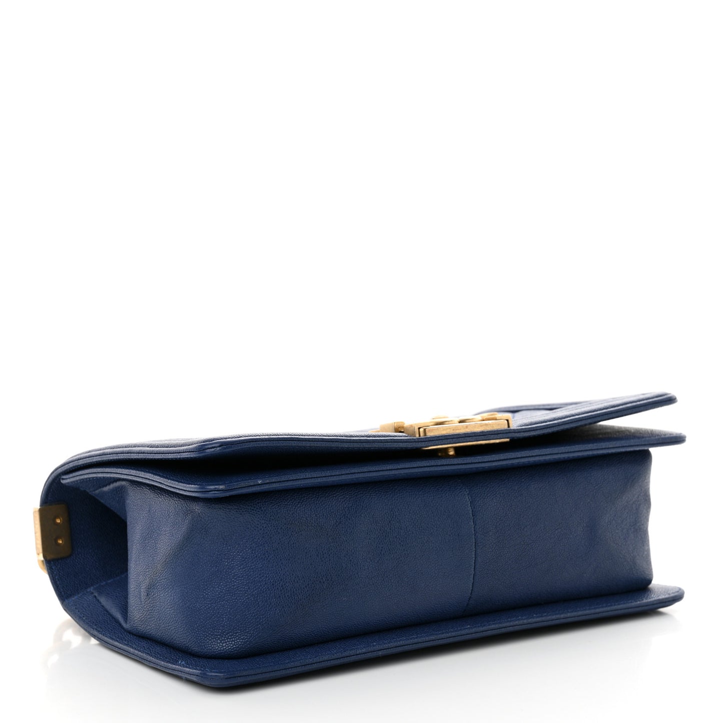 Caviar Quilted Medium Boy Flap Blue