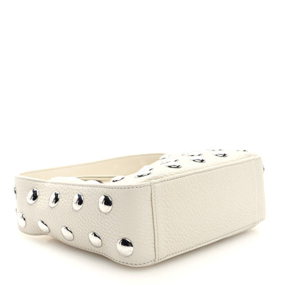 Khaite Pebbled Sport Calfskin Studded Small Elena White 4 of 9