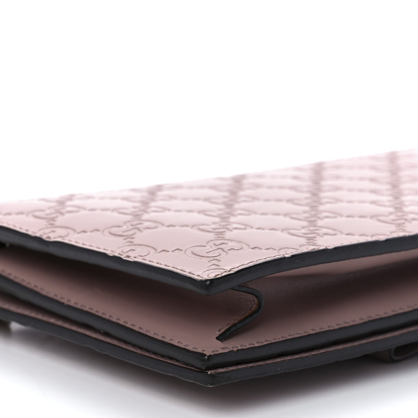 Guccissima Signature Bowy Chain Wallet Dark Cipria