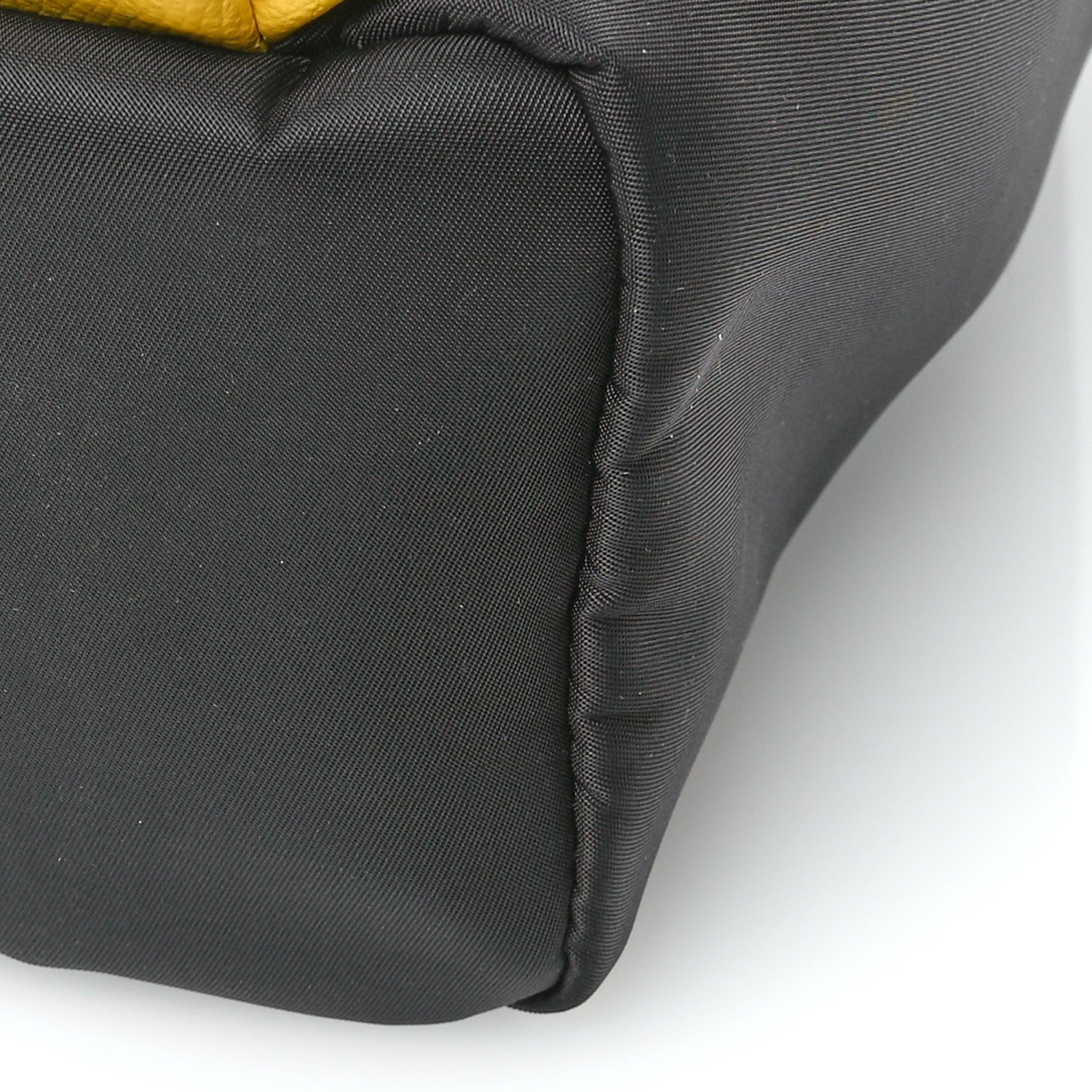 Fendi Nylon Vitello Grace Cruise Corner Bugs Pouch Pocket Backpack Black Sunflower 10 of 10