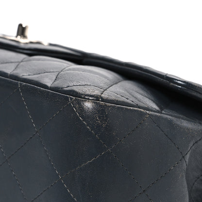 Chanel Lambskin Quilted Jumbo Single Flap Grey 10 of 12