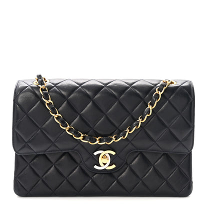 Chanel Lambskin Quilted Small Double Flap Bag Black 1 of 11