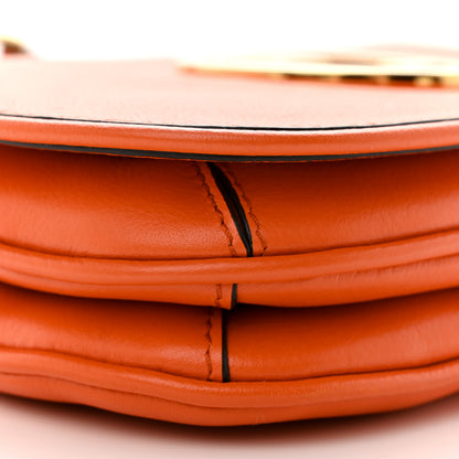 Gucci Roxy Calfskin Mini Blondie Chain Shoulder Flap Bag Deep Orange 8 of 10