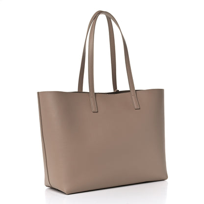Saint Laurent Calfskin Large Shopping Tote Dark Beige 3 of 9