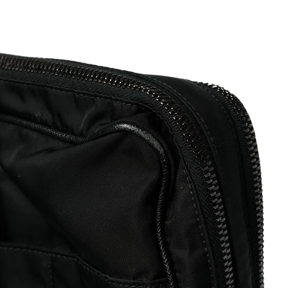 Prada Tessuto Nylon Saffiano Metal Triangle Logo Work Bag Black 8 of 15