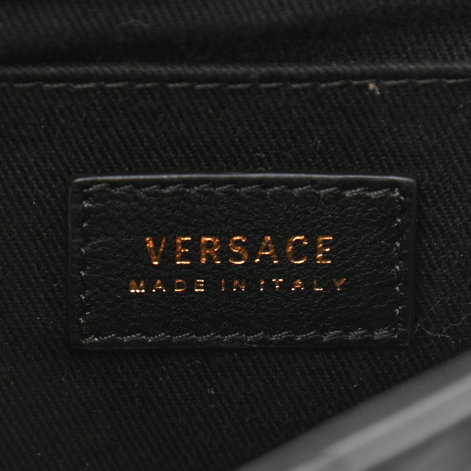 Versace Nappa Quilted Icon Top Handle Shoulder Bag Black 5 of 9