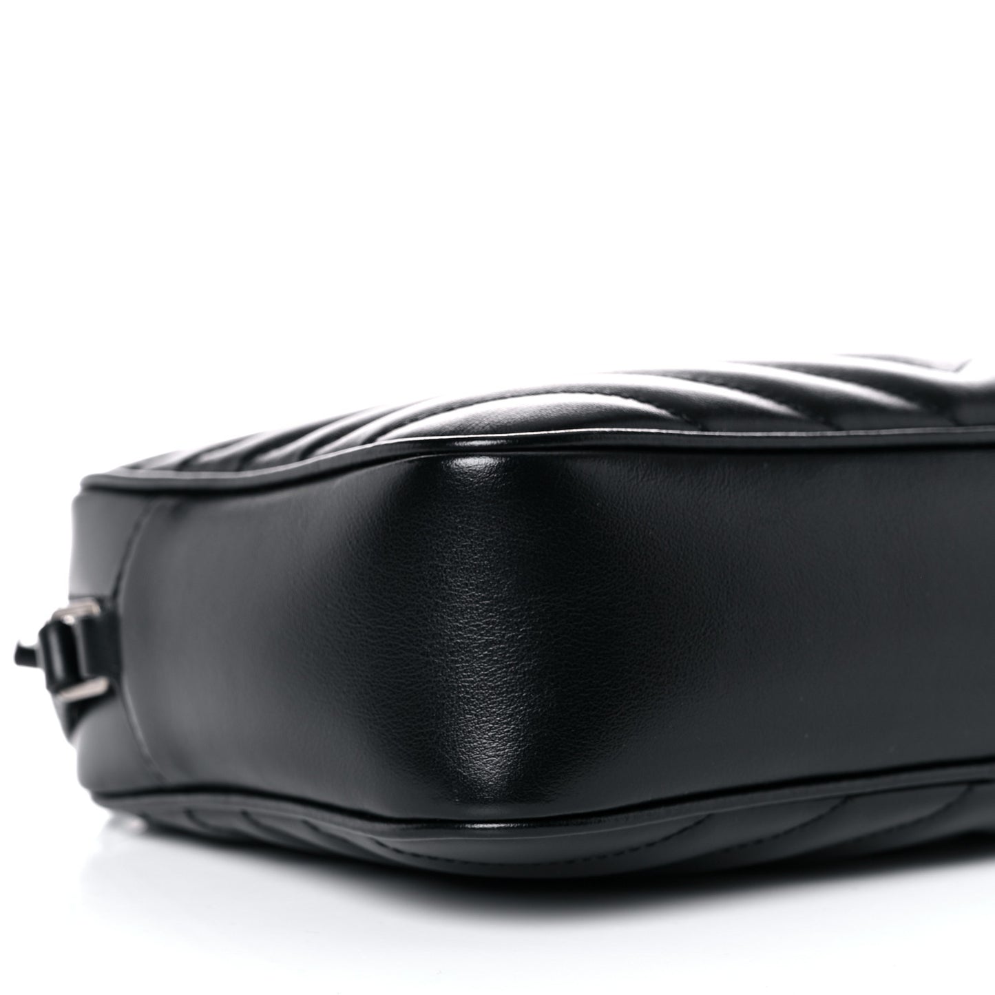Calfskin Matelasse Monogram Lou Camera Bag Black