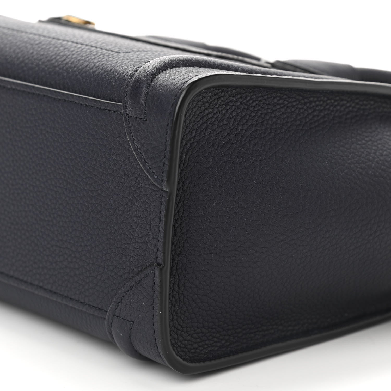 Celine Baby Drummed Calfskin Nano Luggage Navy Blue 10 of 10