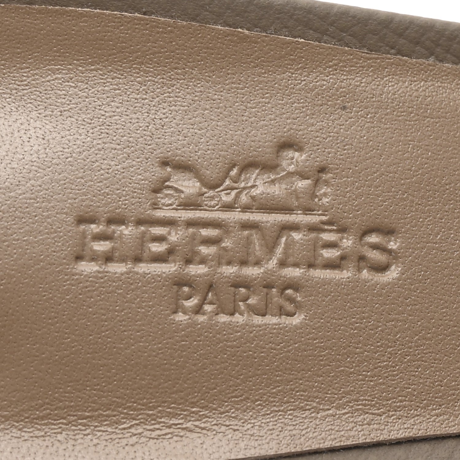 Hermes Epsom Oasis Sandals 37 Etoupe 8 of 10