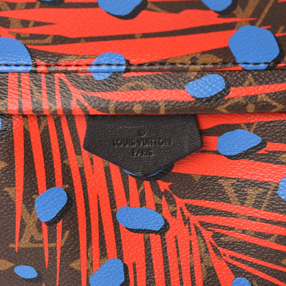 Louis Vuitton Monogram Jungle Dots Palm Springs Backpack PM Coquelicot Denim 6 of 8