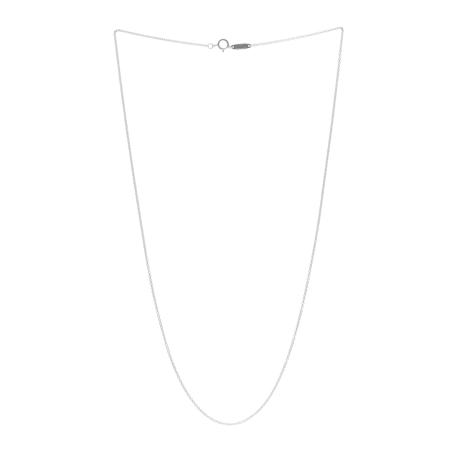 18K White Gold Chain Necklace 18"