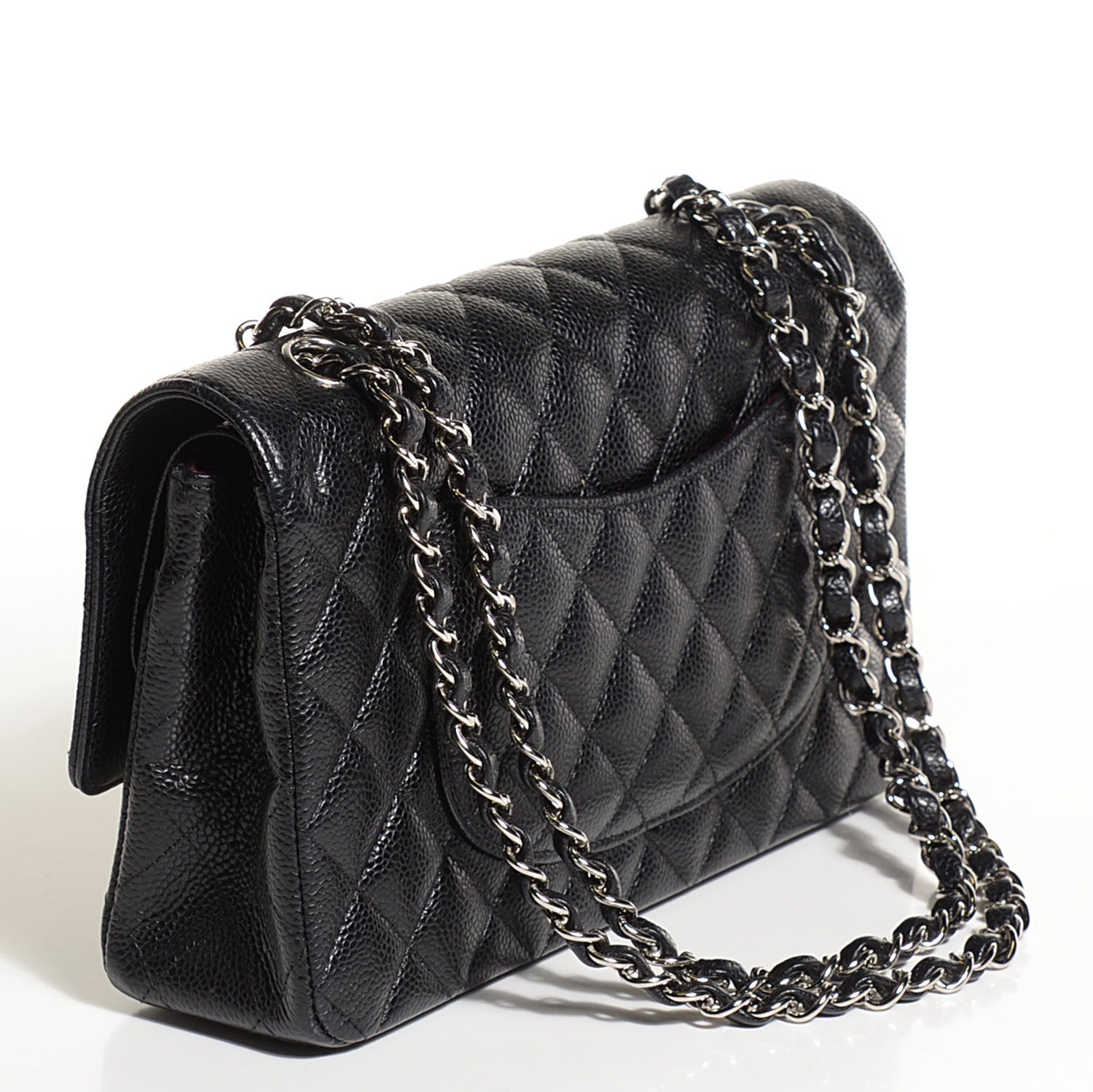 Chanel Caviar Quilted Medium Double Flap Black 3 of 10