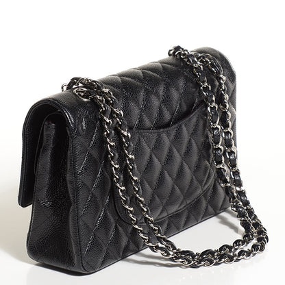 Chanel Caviar Quilted Medium Double Flap Black 3 of 10