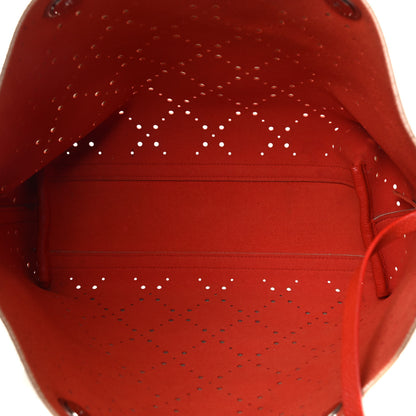 Chanel Perforated Grained Calfskin Small Shopping Tote Light Coral 6 of 8