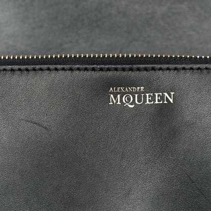 Alexander McQueen Calfskin Studded Small Padlock Crossbody Bag Black 16 of 21