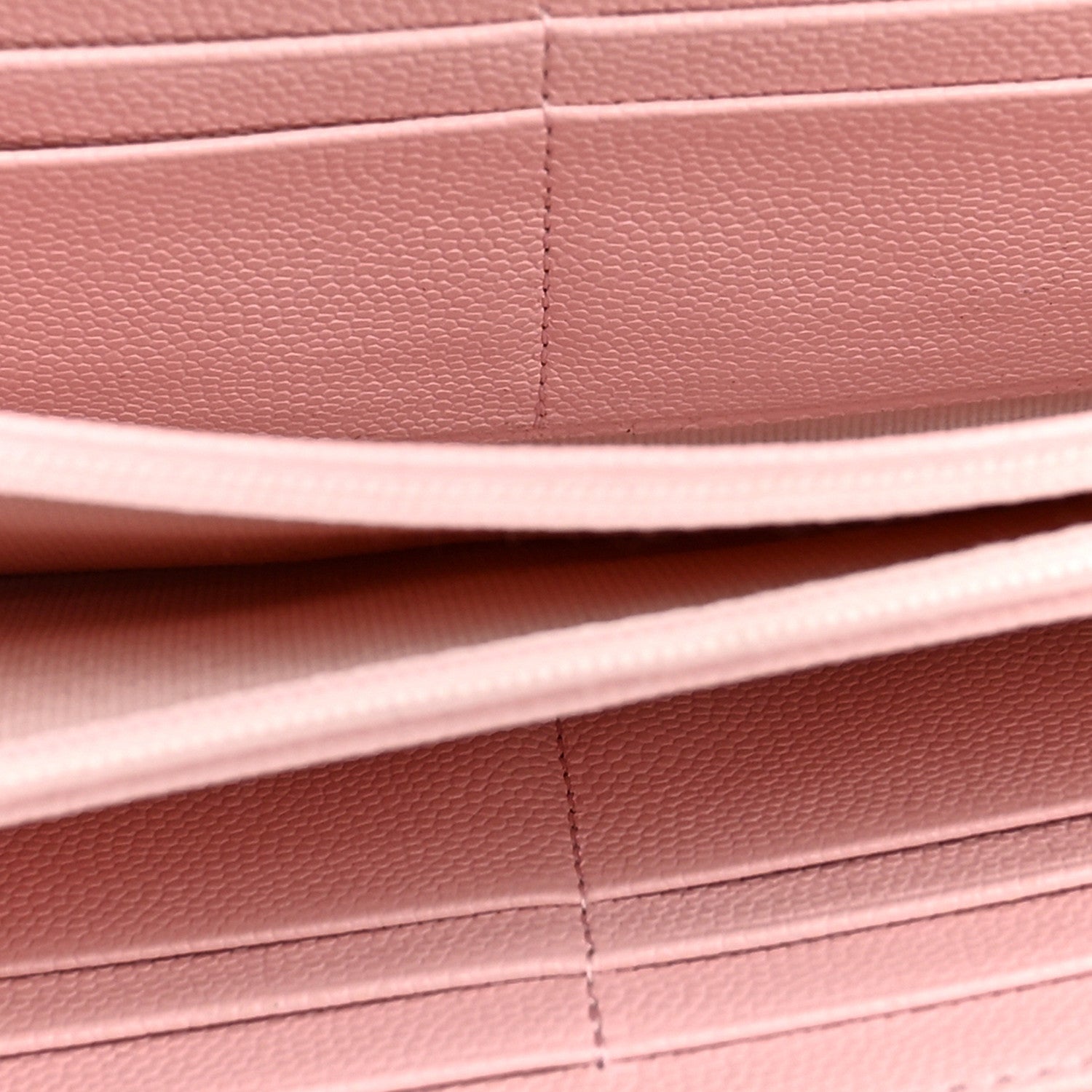 Chanel Caviar Quilted Large Gusset Flap Wallet Light Pink 6 of 10