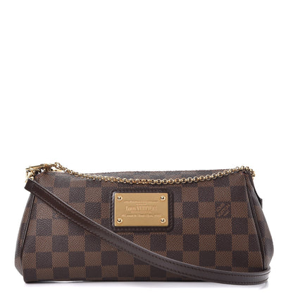 Louis Vuitton Damier Ebene Eva Clutch 1 of 8