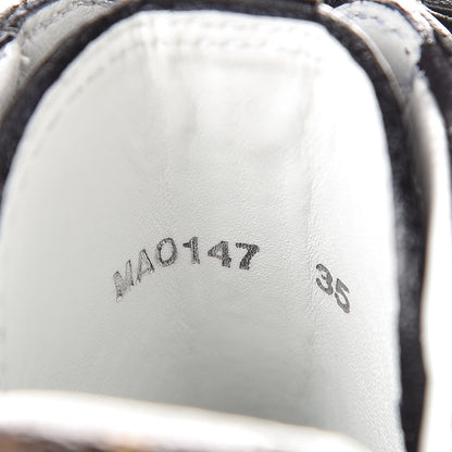 Louis Vuitton Suede Calfskin Monogram Zip Up Laureate Platform Desert Boots 35 Black 6 of 8