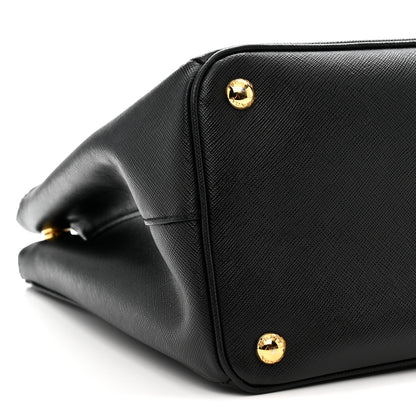 Prada Saffiano Large Galleria Double Zip Tote Black 9 of 14