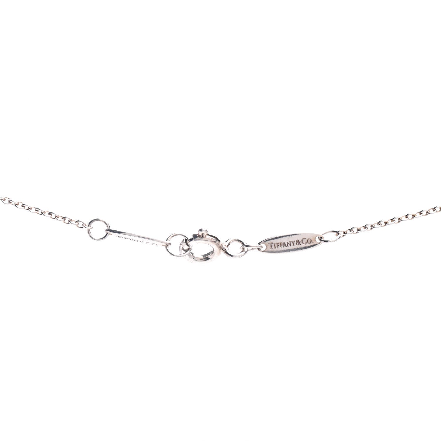 Tiffany Sterling Silver Aquamarine Elsa Peretti Color By The Yard Pendant Necklace 3 of 3