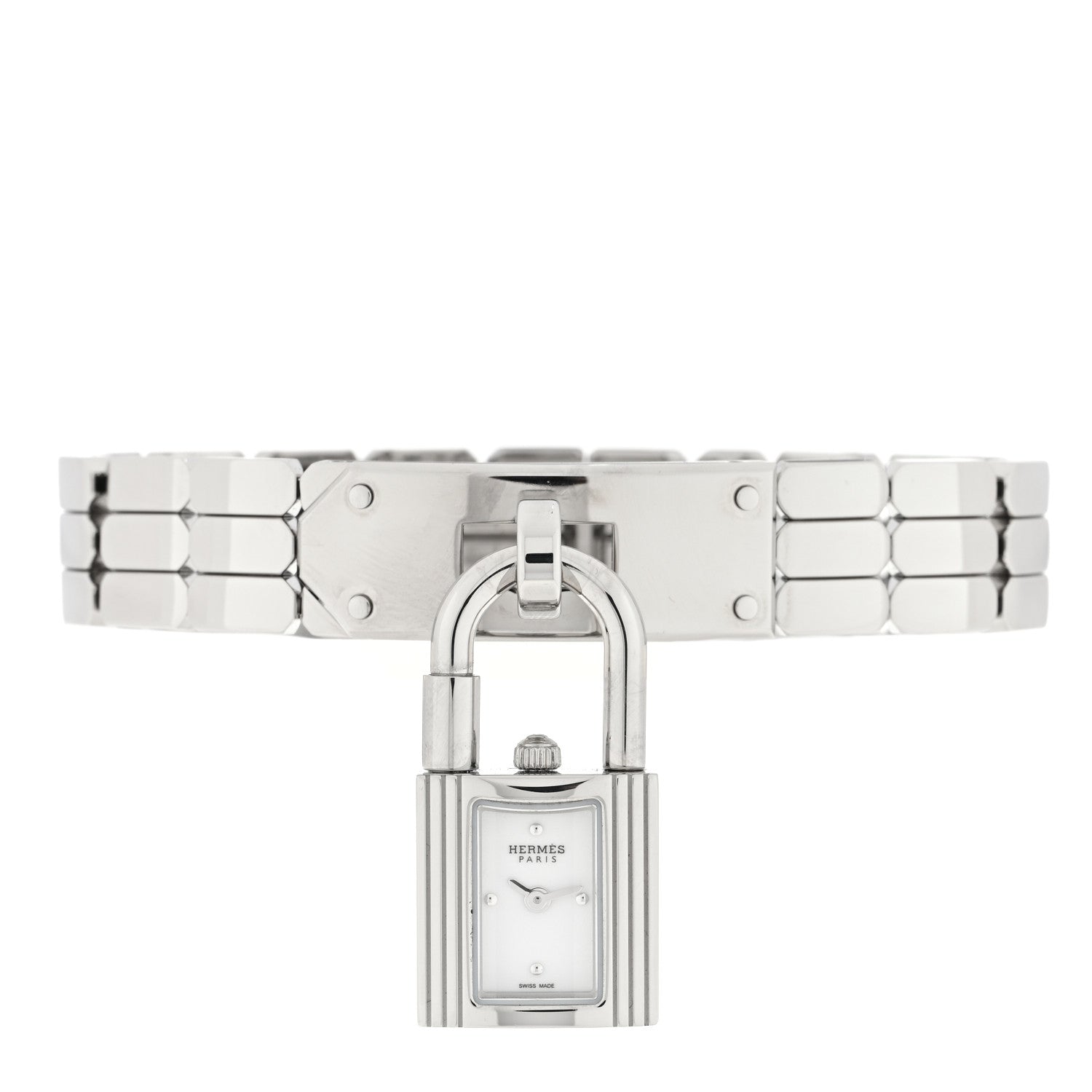 Hermes Stainless Steel 16mm Kelly Quartz Watch 2 of 6