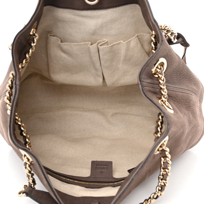 Gucci Vitello Range Medium Soho Chain Shoulder Bag Grey Field 5 of 17