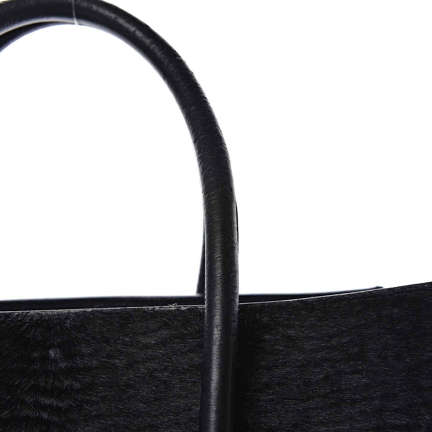 Astrakhan Pony Hair Medium Phantom Luggage Black