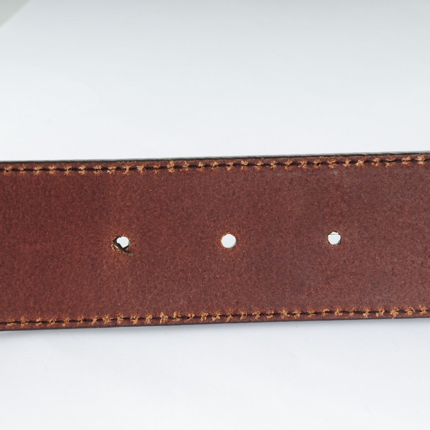 Calfskin Interlocking G Belt 85 34 Dark Brown