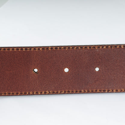 Gucci Calfskin Interlocking G Belt 85 34 Dark Brown 4 of 6