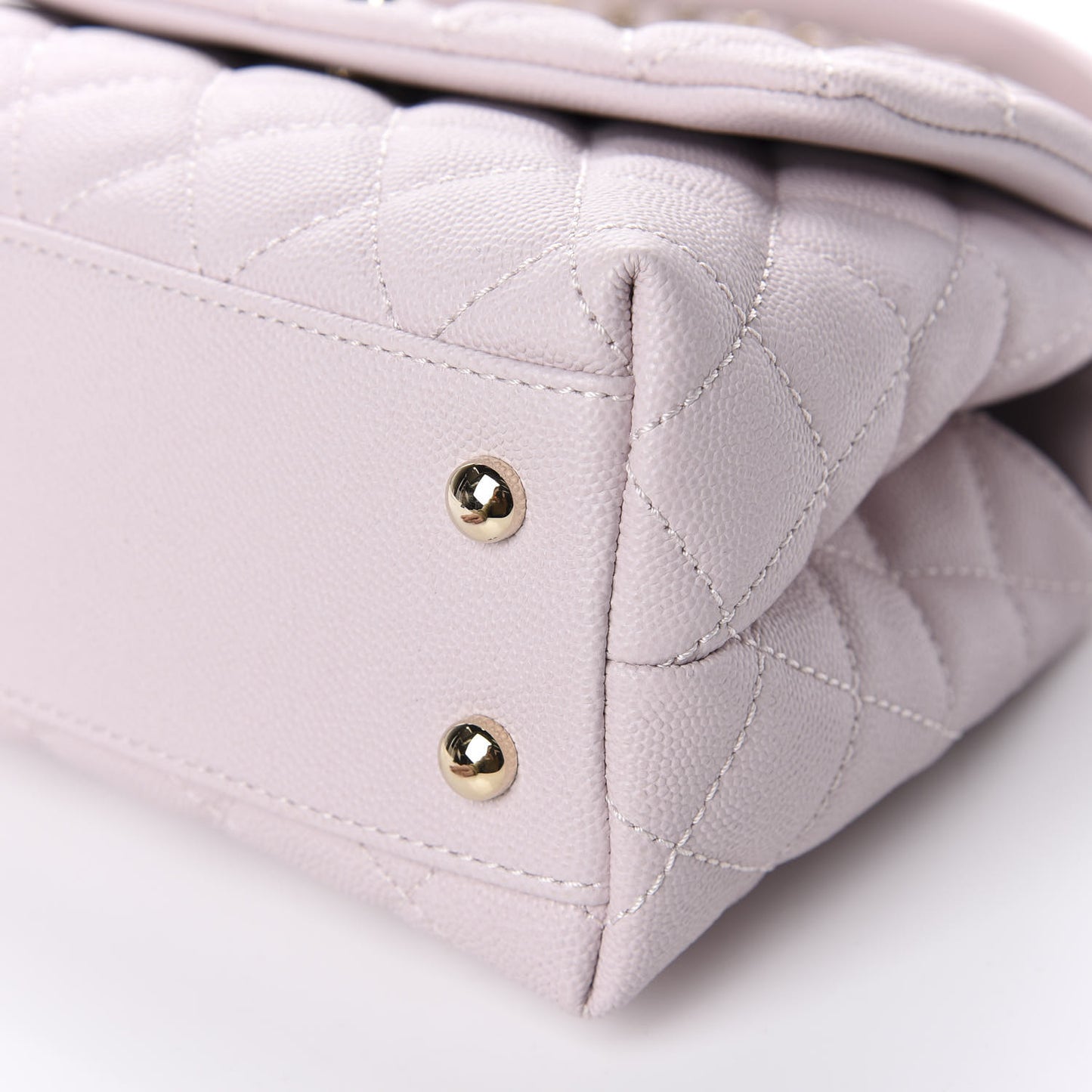 Caviar Quilted Mini Coco Handle Flap Lilas Lilac