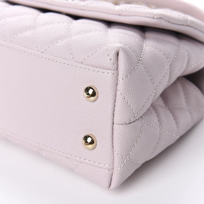 Chanel Caviar Quilted Mini Coco Handle Flap Lilas Lilac 7 of 11