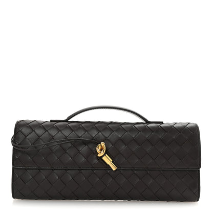 Bottega Veneta Nappa Intrecciato Long Andiamo Top Handle Clutch Fondant 1 of 6