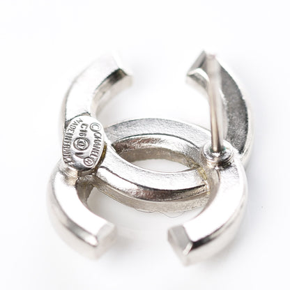 Chanel Baguette Crystal CC Earrings Silver 4 of 6