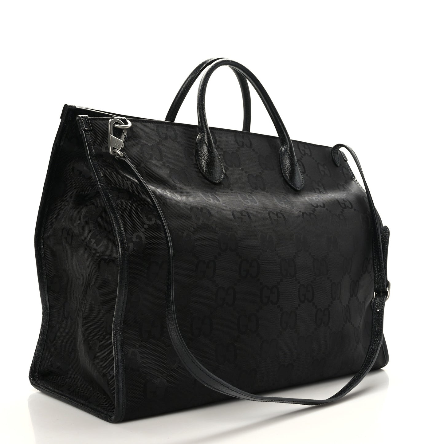 Econyl Nylon Monogram Large Off The Grid Tote Bag Black