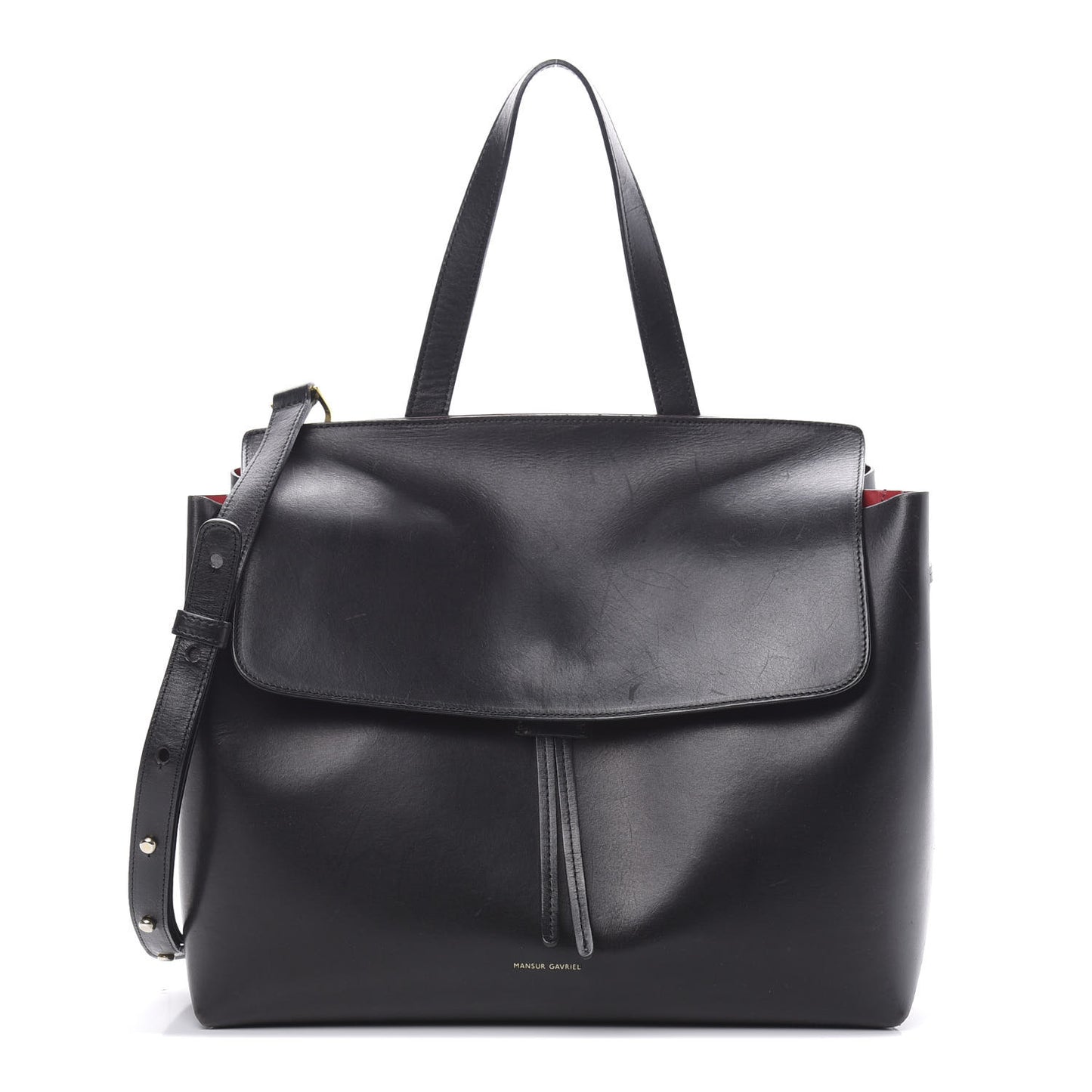 Calfskin Lady Bag Black Flamma