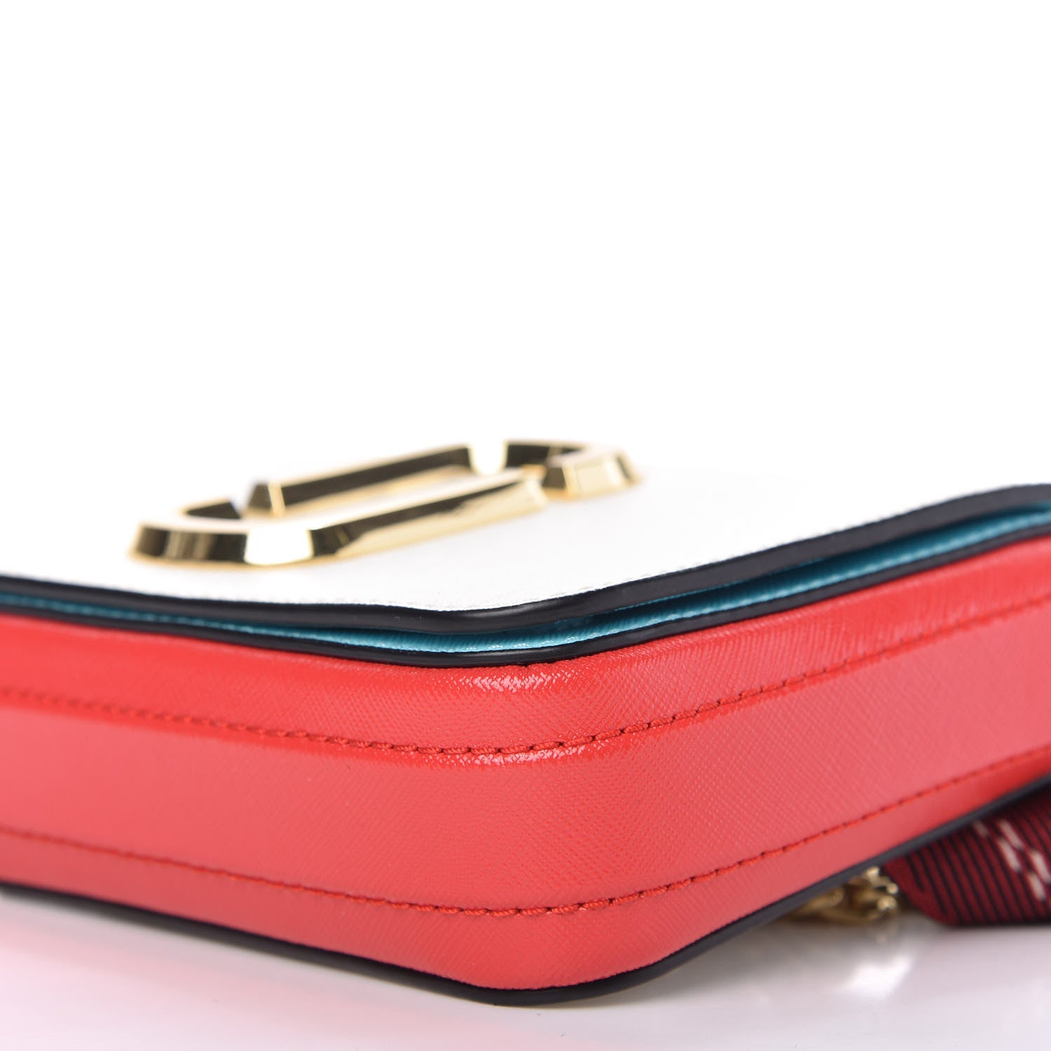 Marc Jacobs Saffiano Hip Shot Convertible Crossbody Bag Porcelain Multi 8 of 11