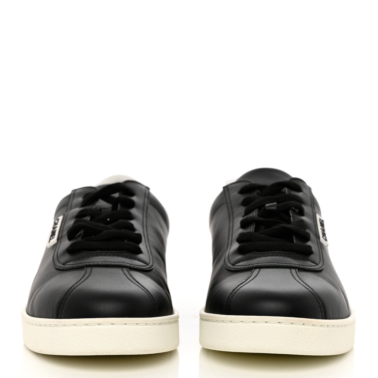 Chanel Calfskin CC Womens Sneakers 40.5 Black 2 of 12