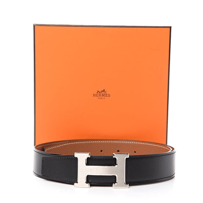 Hermes Box Togo 32mm H Belt 80 Black Gold 7 of 7